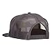 Mesh Premium Snapback Flat Bill Cap - Black Charcoal OSFM