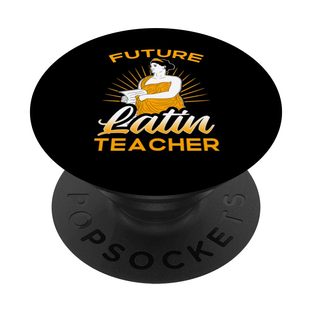 Latin Teacher Rome Language Lesson Student School PopSockets Swappable PopGrip