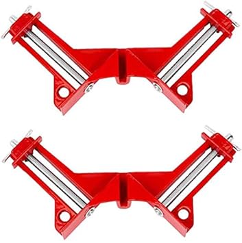 Cute Critters 90 Degree Right Angle Clip Fixed Corner Clamp Multifunction Hand Tool for DIY Fishtank Woodworking Picture Frame (Pack of 2)
