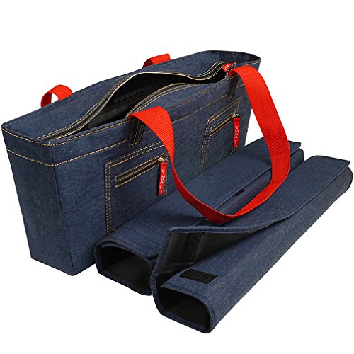 NEW! - Empty Mahjong Bag - Denim Soft Bag by Linda Li - Empty Bag Only