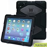 iPad Cases,iPad 2 Case,iPad 4 Case,TRAVELLOR[Heavy Duty] iPad Case,Three Layer Armor Defender And Full Body Protective Case Cover With Kickstand and Screen Protector for iPad 2/3/4 - Black