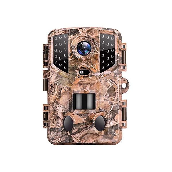 MKIU Wildkamera, 20mp 1080p Wireless Jagd Trail Kameras, 0,2s Auslösezeit Ip66 Wasserdichtes Design Für Home Outdoor…