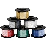 16 Gauge Wire Combo 6 Pack 12V 100'FT per Roll (600 ft Total) Auto Wire Copper Clad Aluminium Low Voltage