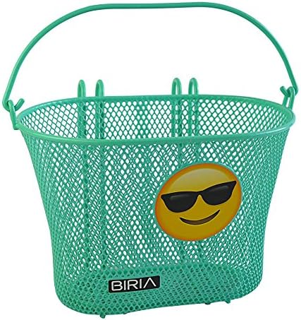 Basket with hooks EMOJI, Removable, wire mesh SMALL, kids Bicycle basket by Biria