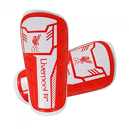 Liverpool FC Childrens/Kids Official Slip In Football/Soccer Crest Shin Guards (Boys) (Red/White)