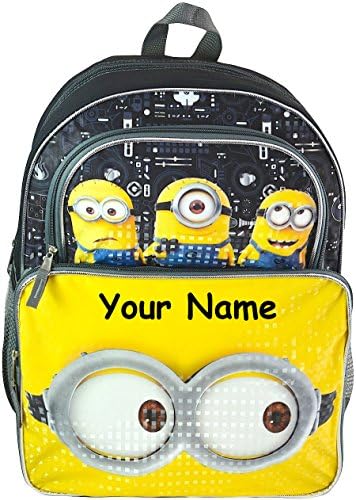 Personalized Universal Studios Despicable Me 3 Movie Minions Back to School Backpack Book Bag- 16 Inches