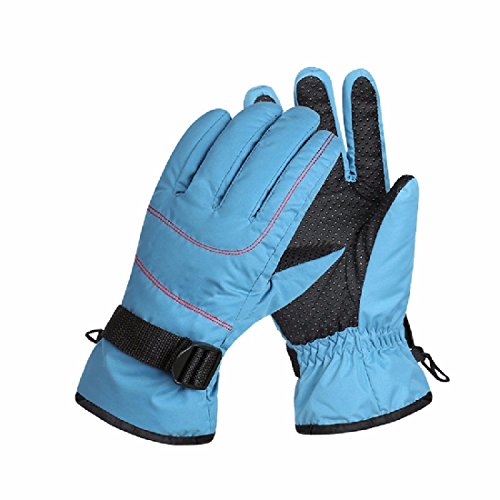 BBSLT Warm ski gloves winter outdoors men and women riding Motorcycle Electric windproof padded and fleece winter cotton gloves,B