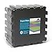 Alpine Neighbor 16pcs Interlocking Gym Foam Tiles, Black Gym Mat Flooring for Home Gym and Exercise, Weightlifting and Yoga Mat for Garage Floors, (Black)