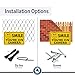 Smile You’re On Camera Rust Free Outdoor Waterproof Fade Resistant UV Protective Ink Video Surveillance Security Sign Yellow and Black Video CCTV 11”x 7”