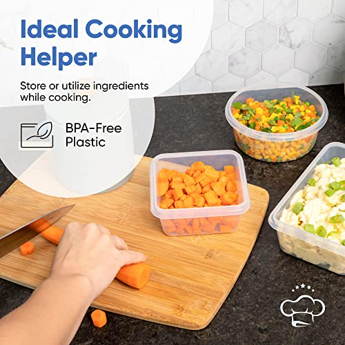 Chef's Path 32 Piece Food Storage Containers Set with Easy Snap Lids