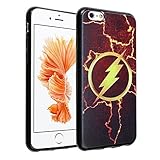iPhone 7 Case, DURARMOR FlexArmor iPhone 7 DC Comics The Flash Flexible TPU Bumper Case Ultra Thin ScratchSafe Shock Absorption Protective Case Cover for iPhone 7 Superhero The Flash