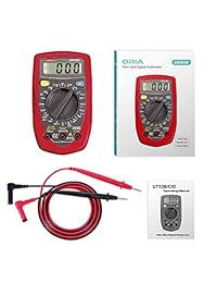 Multímetro digital, multímetro de alcance automático, multímetro de abrazadera con voltaje AC DC, pantalla LCD retroiluminada, corriente, resistencia, diodo, tensión de 600 V, prueba de continuidad para herramientas de uso doméstico.