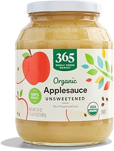 365 by Whole Foods Market, Organic Unsweetened Apple Sauce, 24 Ounce
