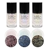 Maniology (formerly bmc) Shimmery Creative Nail Art Shimmery Stamping Polish - Moonbeams Collection: 3pc Set