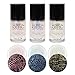 BMC Shimmery Creative Nail Art Stamping Polishes - Moonbeams Collection