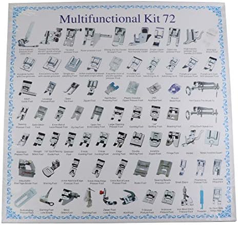 Eoocvt 72pcs Domestic Sewing Machine Presser Feet Set For Brother Babylock Singer Janome Elna Toyota New Home Simplicity N Kenmore And White Low Shank Sewing Machines Amazon Ae