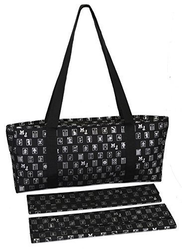 Black & Silver Mah Jongg Set Soft Carrying Case (Case Only) - Thumbnail 2