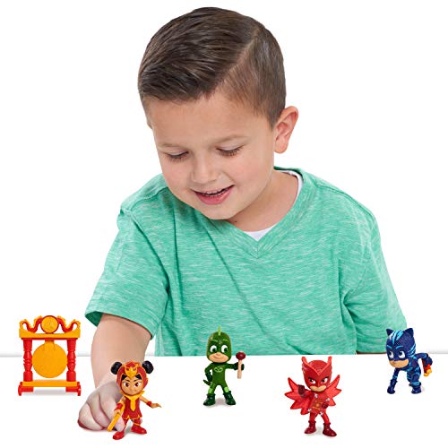 PJ Masks Mystery Mountain Collectible Figures, 5 Pieces for PJ Masks Toys and Playsets, PJ Masks