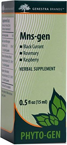 Genestra Brands - MNS-gen - Black Currant, Rosemary, and Raspberry Herbal Supplement - 0.5 fl. oz.