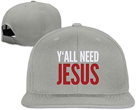 Y'all Need Jesus Christian Neutral Snapback Flatted Baseball Hat -8 Colors