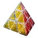 Zcube Stickerless Pyraminx Puzzle Cube, Triangle Rubiks in Transparent Colored