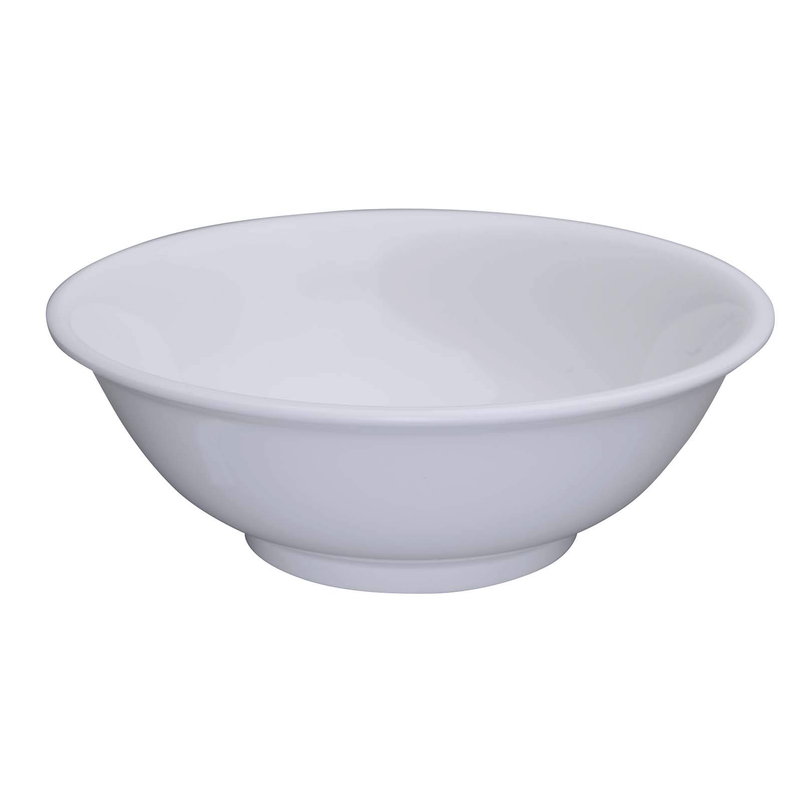 Photo 1 of Winco 32 oz White Commercial-Grade Melamine Rimless Serving Bowl (Pack of 12)
