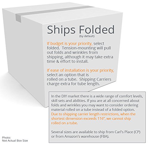 Carl's Blackout Cloth, Projector Screen Material, White, Gain 1.0 (169