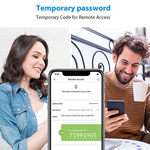 NGTeco Security Smart Lock, Biometric Keyless Entry Door Lock with Handle Set, Bluetooth Touchscreen Keypad Fingerprint… - Image 3