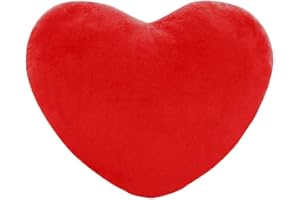 Valentine Heart Pillow - Decorative Plush Throw Cushion for Wedding Sofa 15x20cm