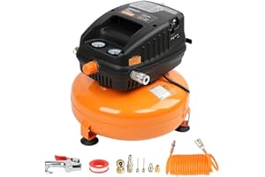 FORNAX Pancake Air Compressor, 3 Gallon, 110 PSI Portable Air Compressor, Oil Free Kits