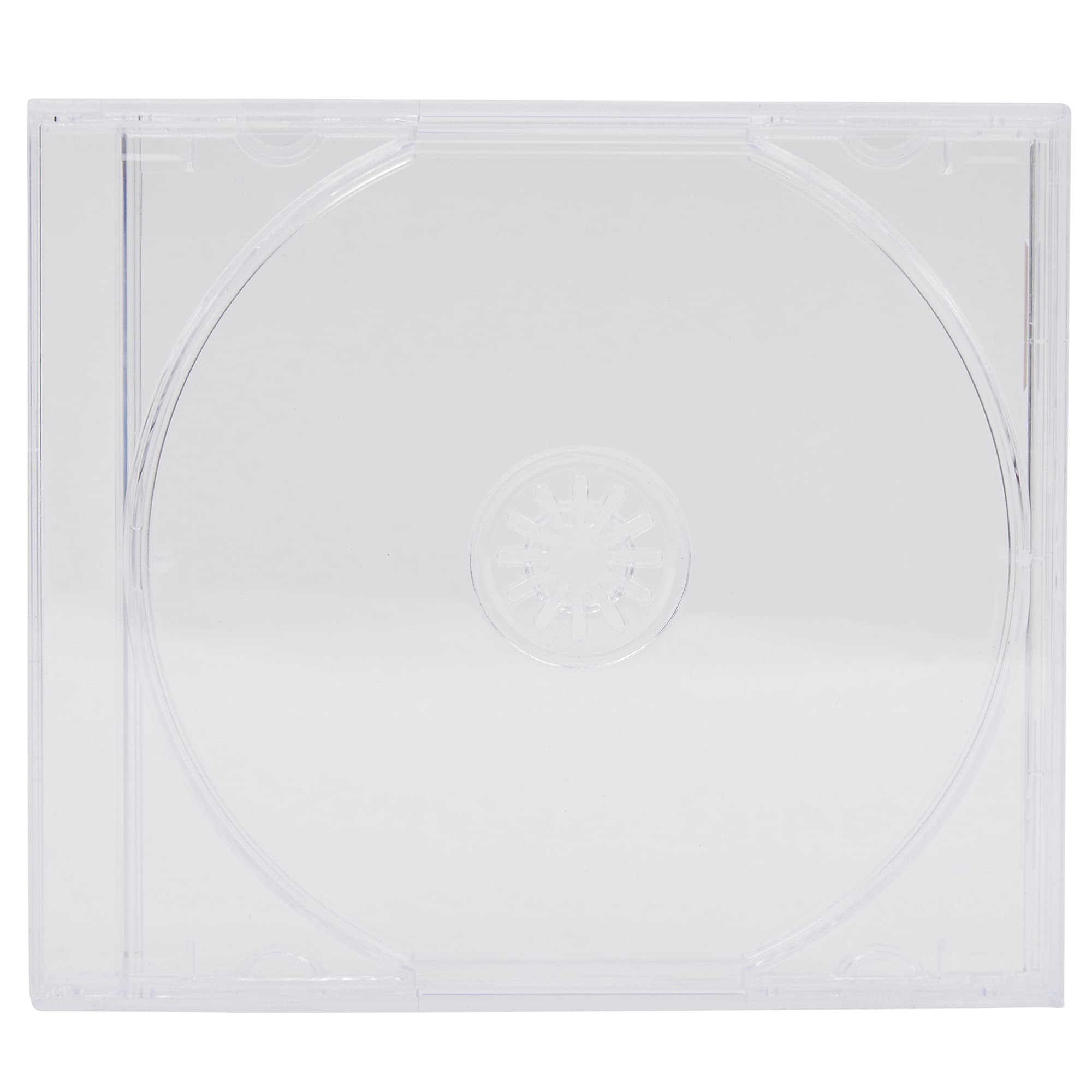 10 x Dragon Trading CD DVD Disc Single Clear 10.4 mm CD Jewel Cases with Clear Tray Professional Quality