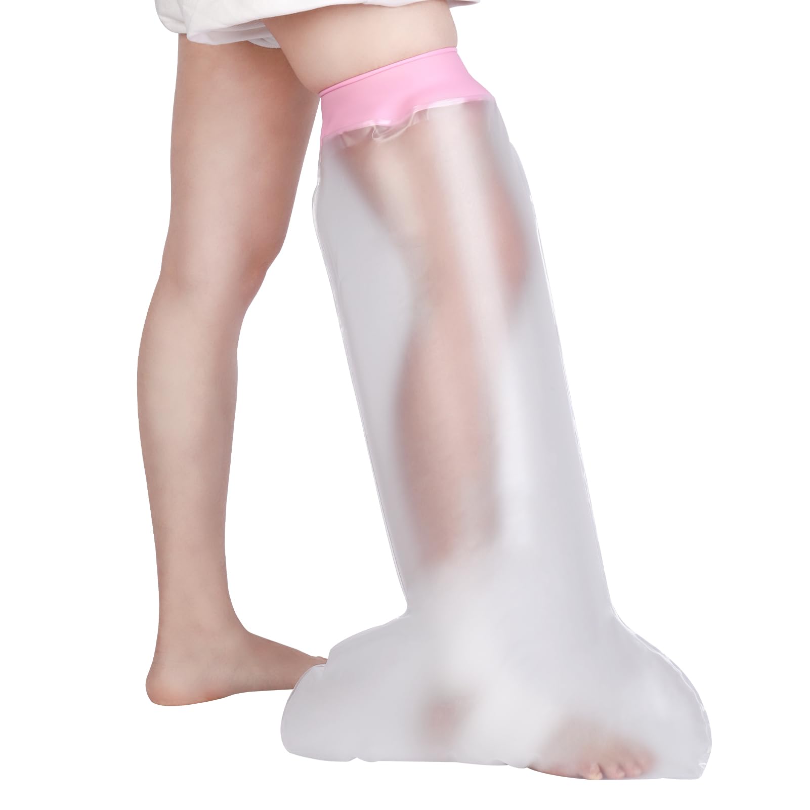 Photo 1 of Waterproof Cast Covers for Shower Leg, Knee Surgery Recovery Equipment, Cast Protector for Showering Leg Adult Wounds, Cast Cover Leg Adult After Surgery, Shower Boot Cover Waterproof Foot, Reusable