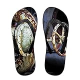 Unisex V Flip Flops Rust Metal Old Industrial