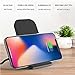 OfficeLead  Cellphone Fast Wireless Charger Stand for Samsung Galaxy Note 8 S8 S8 Plus S7 Edge S7 S6 Edge Plus Note 5, Standard Charge for Apple iPhone X 8 8 Plus (Black)