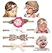 California Tot Super Soft & Stretchy Nylon Headband Set for Girls (Shabby Chic Set of 4)