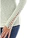 PattyBoutik Women Henley Crochet Lace Inset Long Sleeve Top (Light Turquoise Small)