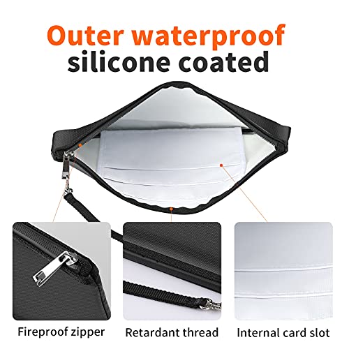 BALAPERI Fireproof Document Bag (2000℉) With Two Pockets - View #7