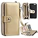 Vofolen Sliding Cover for iPhone 8 Case Wallet Credit Card Holder ID Slot Hidden Pocket Dual Layer Bumper Scratch Resistant Protective Hard Shell Hybrid Rubber Armor Case for iPhone 7 iPhone 8