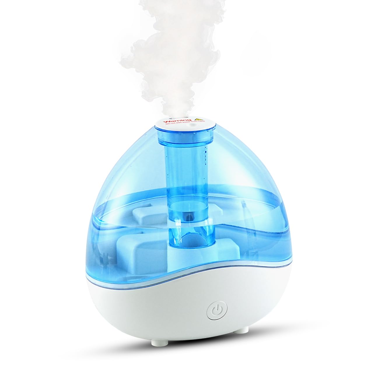 Photo 1 of 1.5L Cool Mist Humidifier for Bedroom with 360° Adjustable Nozzle, Quiet Ultrasonic Air Humidifier For Babies Nursery, Office, Indoor Plants, Auto-Shut Off,Light-Off,High and Low Mist Levels