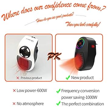 Blanco Calentadores eléctricos,De Ventilador Termostato Silencioso,De