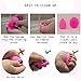 Crafteeze 6pcs Beauty Makeup Blender Sponges - Bonus Facial Exfoliating Cleanser Brush - Cosmetic Blending and Contour Applicator Set for Powder, Cream, Concealer, Blush, Primer and Foundation