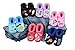 Snoozies Womens Cozy Groovy Applique Patches Non Skid Slipper Socks, Large, Pink