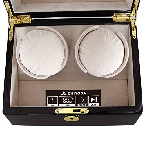 Купить CHIYODA Automatic Double Watch Winder with Dual Quiet Mabuchi