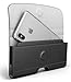iPhone X Belt Pouch, Premium Holster Clip with Reinforced Belt Loops for Apple iPhoneX Edition (also compatible w/ slim cases) By Encased (Smooth Black)