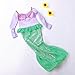 Spring Long Sleeves Mermaid Princess Dress Costume for Little Girls 130(6-7Y)
