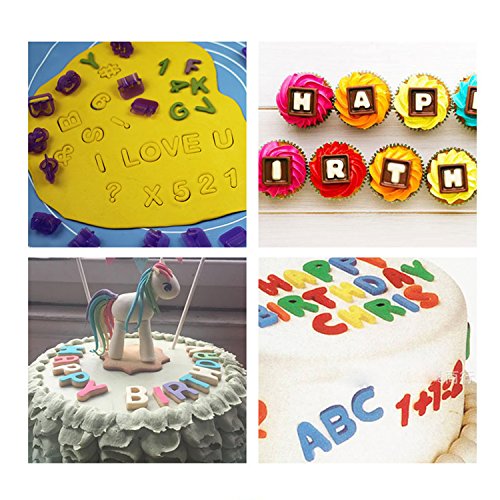 6 Alphabet+Number+Letter+Fondant+Decorating