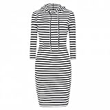 Eliacher Women's Casual Striped Knitting Dress