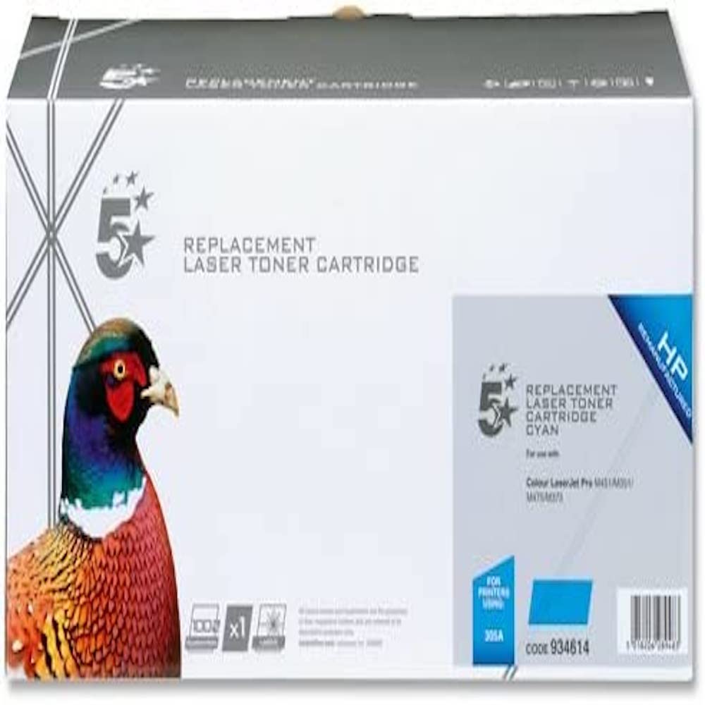 5 Star Compatible Laser Toner Cartridge for HP No. 305A CE411A Alternative - Cyan