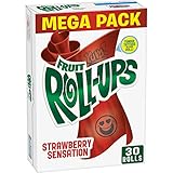 Fruit Roll-Ups Fruit Snacks, Mega Pack - Strawberry - 15 oz