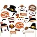 Tinksky Thanksgiving Photo Booth Props Happy Thanksgiving Photo Prop Kit Party Favor 29pcs